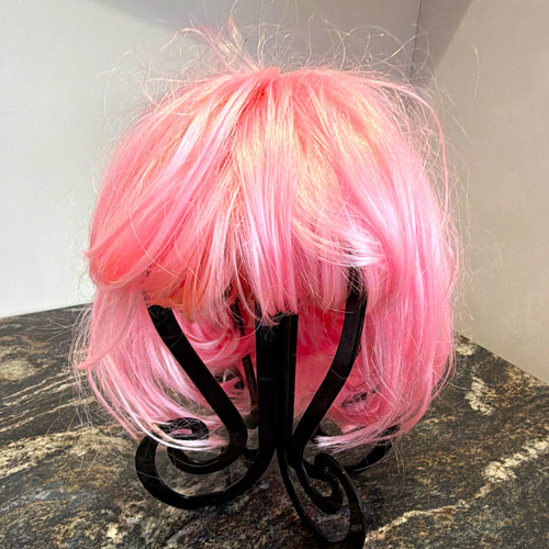 Pink short bob straight - bob,