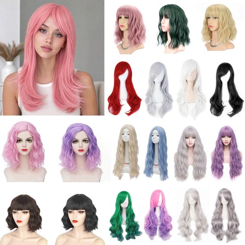 Wig synthetic hair women long - synthetic,