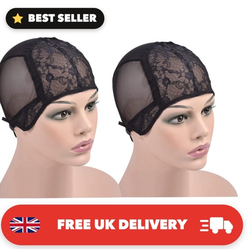 Black double lace wig - double,