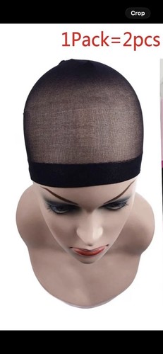 Wig cap black - one, adult