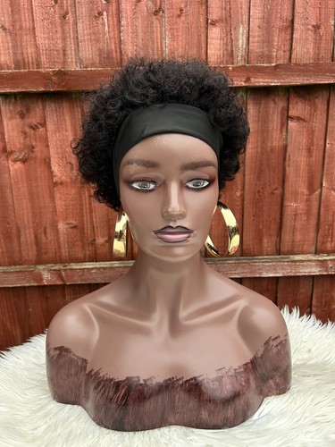 Short human hair wig - human,