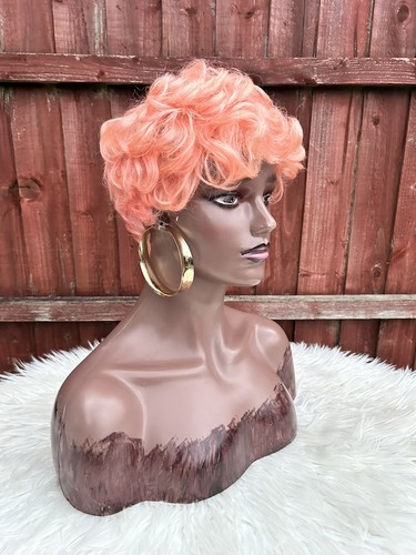 Short human hair wig - wig, |