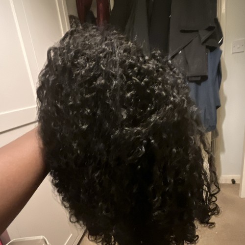 Sleek afro wig curly black - afro,