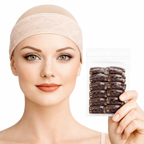 Wig cap grip velvet - wig, nude