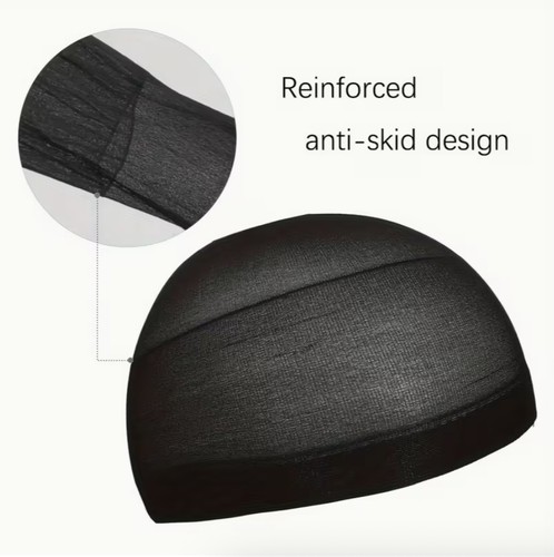 4pcs black wig caps - 4pcs,