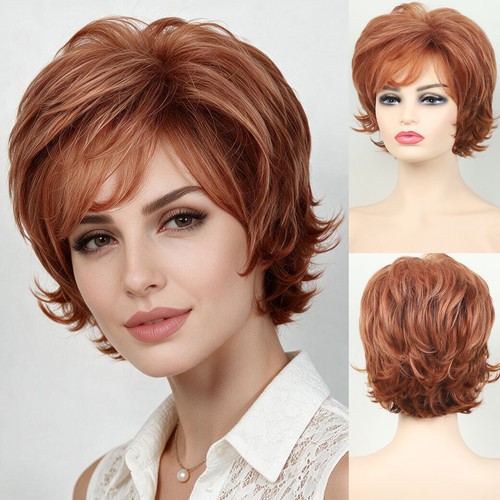 Ginger short orange pixie - short, cut