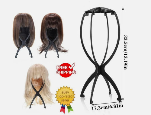 Foldable wig stand - stand, holder