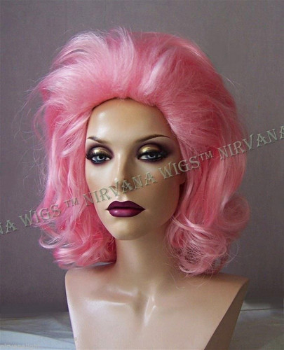 Nirvana wigs pink - wigs, short