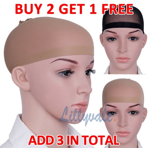 Wig cap black nude - black, x2