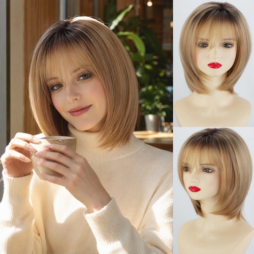 Short blonde bob wigs - short, with