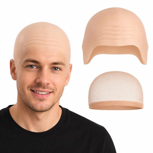 Pcs bald cap realistic bold - cap,,