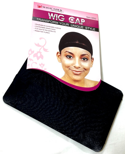 Wig cap 2 black - of,
