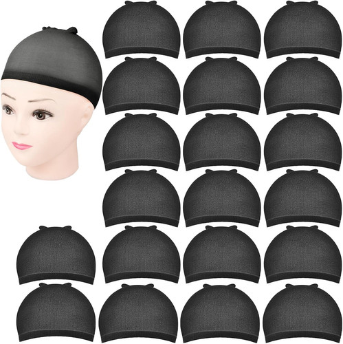 Wig cap 20pcs black - ,