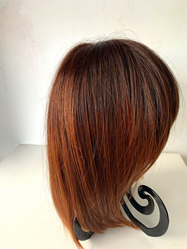 Dark brown auburn straight - dark, brown/auburn